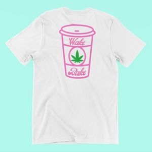 Wake & Bake Cannabis Coffee T-Shirt - Express Your Unique Style!